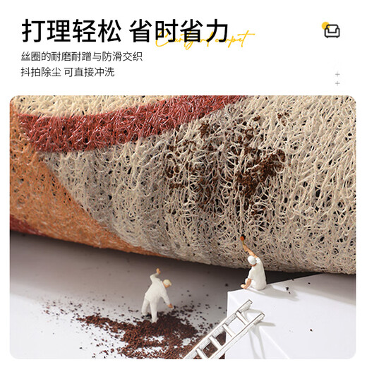 典韵户外地毯防水防晒法式院子地垫庭院防滑脚垫别墅门口花园院子室外 秘境03-4032 180*240【只可拼接】