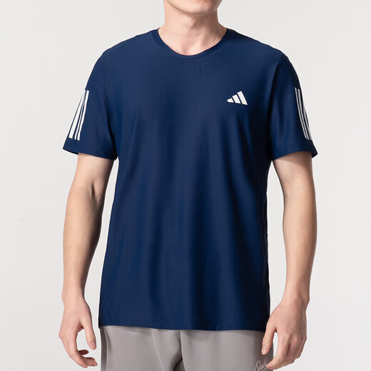 Adidas (adidas) sports de printemps et d'été coulant des vêtements lâches décontractés à demi-manche