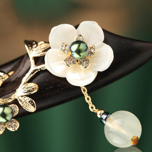 Kamalun (KAMALUN) Ebony Wood Hairpin Ancient Style Step Wooden Hairpin Hanfu Hairpin Artifact Hairpin Headgear for Girlfriend’s Birthday Gift Lin Zhongyu Hairpin + Brand Gift Box