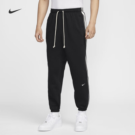 Nike (Nike) Terma-Fit Oficial más pantalones de baloncesto de vellón HJ3884 010 Negro/Ligero Marfil White 2xl