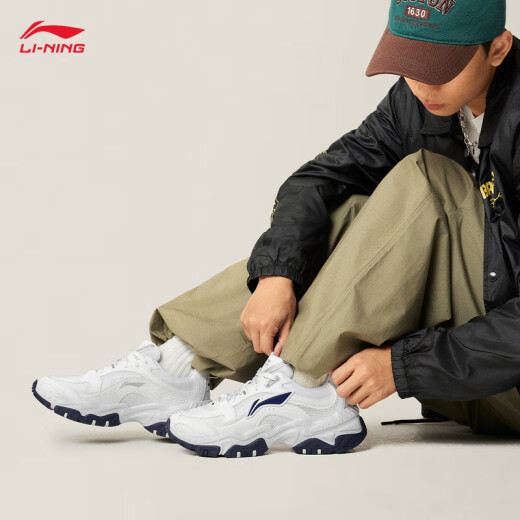 Li Ning Brown Sugar Shock-Absorbing y rebote zapatos casuales para zapatos para hombres para verano Nuevos zapatos deportivos retro retro AGCV127