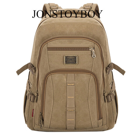 Jonstoyboy Sac à dos de grande capacité durable sac à dos colantal collant en ordinateur rétro sac à dos hommes et femmes sac de voyage sport extérieur khaki 693 #