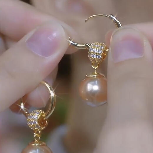 Chipan sterling silver pearl earrings women's long style temperament versatile shell pearl earrings fashion earrings 2024 new high-end ear hooks