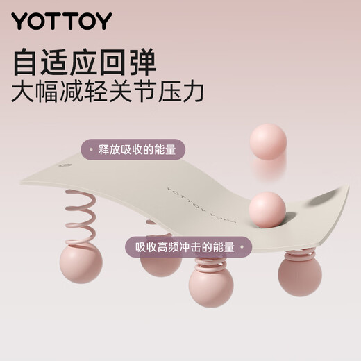 Yottoy Antibakterielle Yogamatte Fitnessmatte Home Professionelle Anti-Schlupf-Stoßdämpfungsabsorption Isolierung Weibliche Tanzmattenmilch Sand Weiß 6mm