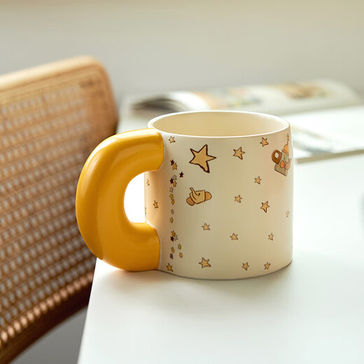 Siyue Xingren joint cup ceramic mug couple water cup home breakfast cup coffee cup birthday gift