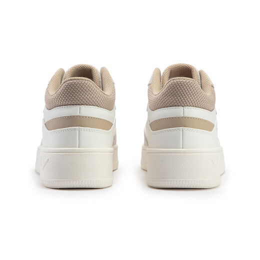 361 degree casual shoes for women, comfortable and versatile height-enhancing breathable lightweight sports shoes for women, casual shoes for women, feather white/apricot brown [6627-2] 37