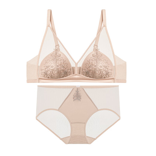 Admiration Quiet Night Underwear Set Breathable Women's Small Breast Push Up New Year Bra Set DY202426 Thin Mold Cup-Lucky Red M 165 (110-130Jin Jin equals 0.5kg) 165