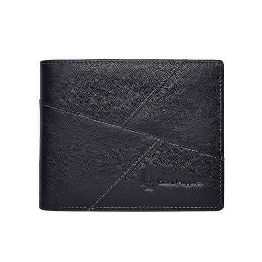 Hush Puppies Sac en cuir authentique pour hommes d'entreprise pour hommes Coup de carte légers de grande capacité Gift portable Gift Pratique pour papa à mari HC-2111208W-576 Portefeuille court