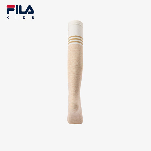 FILA children's accessories long socks 2025 summer new style comfortable breathable knee-high socks for girls, middle and large children, chestnut color - BG 5-9 years old S