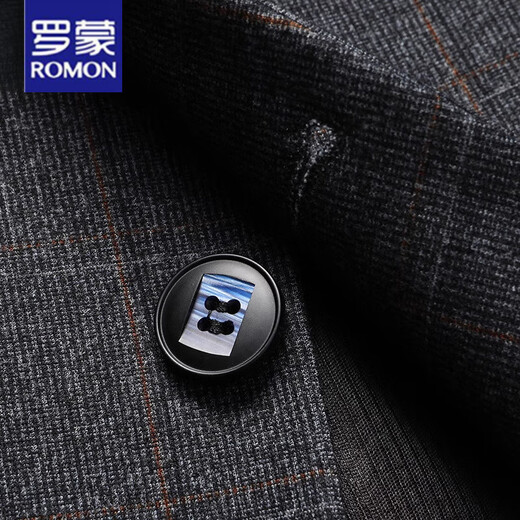 
ROMON Middle-aged Daddy Suit Jacket Spring and Autumn 2025 New Business Official Casual Suit Men's Single Top Jacket E693 Blue M 170 [Suitable for 95-120Jin [Jin equals 0.5 kg]]