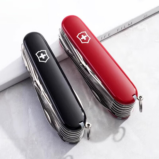
Gift Swiss Army Knife 91MM16795 Outdoor Multifunctional Knife Folding Knife 60 9cm9cm Red