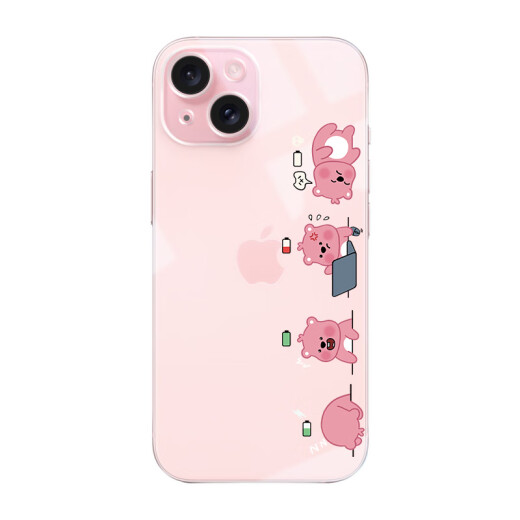 Wenzhi Adecuado para Apple 16 Case transparente de teléfonos móviles 14 Promax lindo y creativo 15 pequeño castor para trabajar iPhone 13Pro Case de cobertura completa Apple 12 Silicone Shell 11PRO NUEVO TPU RECTIVO TPU-NM13661 para trabajar iPhone 16Promax