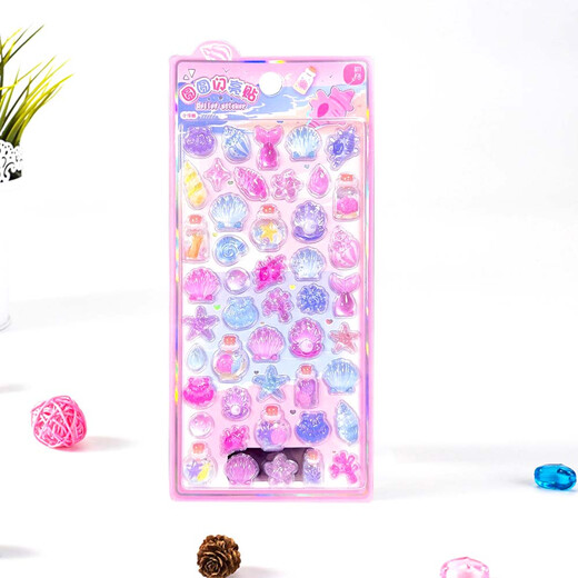 Pegatina de primer grado para niños pegatinas diamantes juguetes niños y niñas dibujos animados de alivio de cristal tridimensional