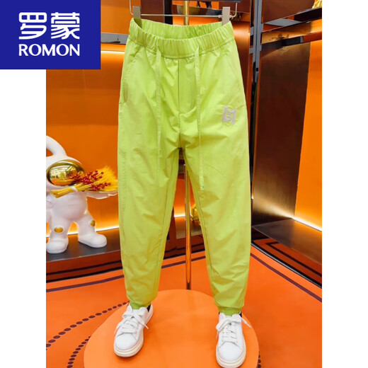 罗蒙（ROMON）夏季轻薄冲锋裤男士潮流百搭速干裤休闲九分小脚裤男束脚哈伦裤 米白色 (90-110斤) 29