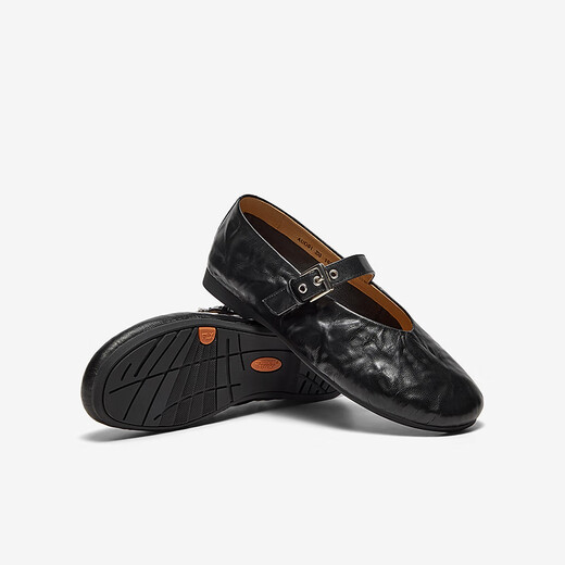 Bata Mary Jane Sheepskin Buch Frauen 2025 Spring Retro Gabing Muster Schafkinne weiche Einzelschuhe Auo01aq5 Black 38