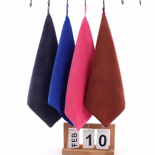 Rag cleaning special towel absorbent thickened fine fiber dishwashing cloth lint-free housekeeping cleaning and wiping glass 30*30cm thick style 5 packs in random colors