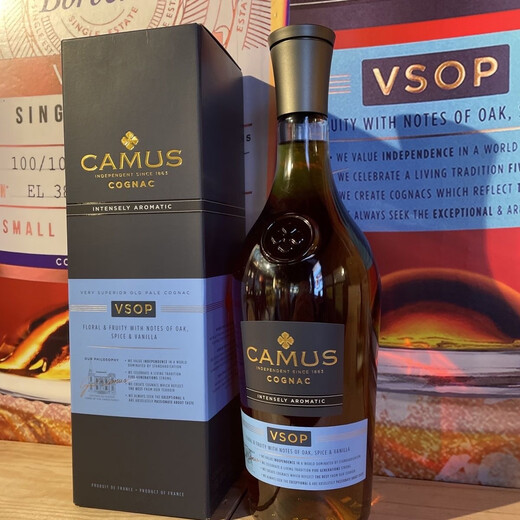卡慕CAMUS金花vsop干邑 原瓶进口白兰地洋酒1000ml 新一代鉴定仓发货 卡慕VSOP 1000mL 1瓶 带盒