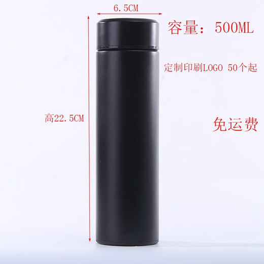 飞之厨304不锈钢真空保温杯带茶隔运动直身杯 可定制LOGO 可刻字 送礼品 直身杯银色500ml 需要刻字备注