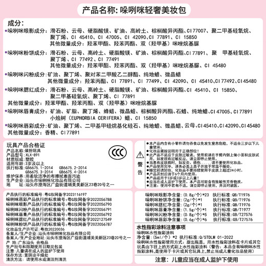 鑫思特（XST）儿童玩具化妆盒过家家公主轻奢美妆手提包包5岁8女孩彩妆生日礼物