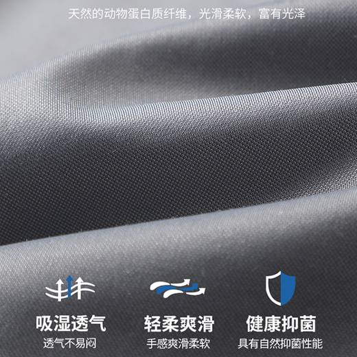 皮尔卡丹高档桑蚕冰丝休闲裤男夏季薄款2025新款商务西装裤直筒百搭长裤子 5012B藏青色 （含桑蚕丝） 35 （建议160-170斤）