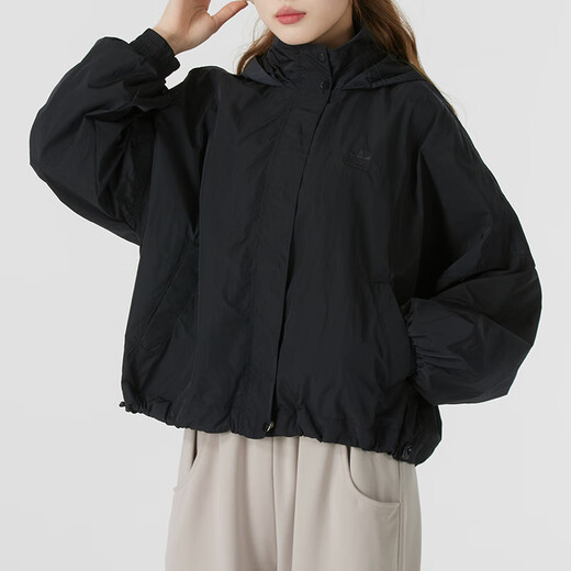 阿迪达斯（adidas）三叶草女装 2025夏季新款运动服跑步健身训练服防风外套休闲夹克 JD2583 XS