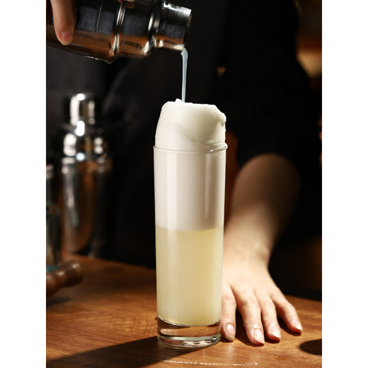 JZ Ramos Gold Fizz Thin Cocktail Cup Heightened Colin Cup Gin and Tonic Long Drinking Cup High Wave Cup Glass Thick Bottom Straight Cup 280ml