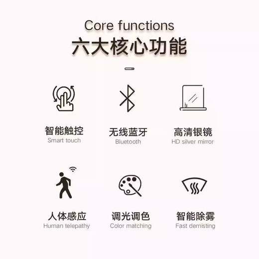 Mamorino德国品牌智能镜触摸屏带灯穿衣镜壁挂墙全身镜试衣镜高清简约镜 50*160cm蓝牙全功能+人体感应
