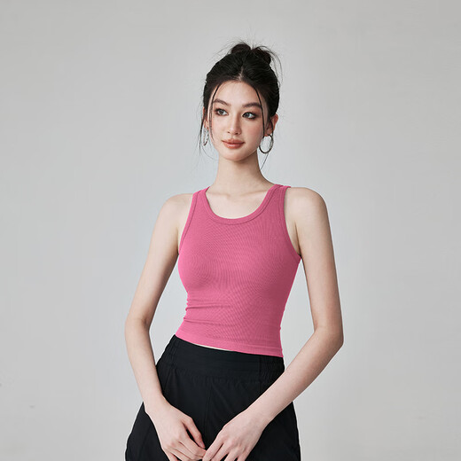 LULULMCCTN all-in-one sports vest for women running shockproof fitness yoga underwear outer wear slimming Pilates training bra navy blue L