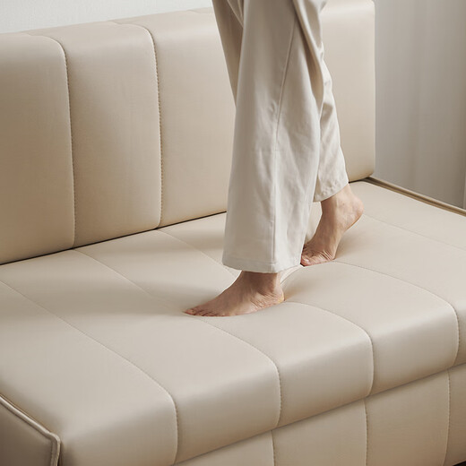 Winterbär modernes einfaches Sofa Bett falten doppelt gebrauchte Balkon kleines Wohnzimmer Renner Multifunktionslagerungssofa 155 cm Sofa Bett [kratzfeste Katzenkratzer] Latex + Schwamm + Violett