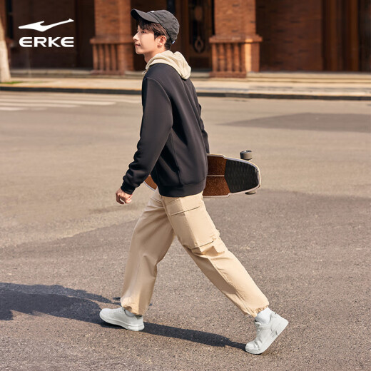 Hongxing Erke Board Shoes Men's 2025 Summer Nuevos zapatos blancos clásicos SOLO SOLO SOLO CAVILLO SULLO SULE SUPERIOR VERSATIL SOPORTIVO MICRRÍSTAL WHITE 41