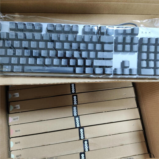 罗技（G）正品罗技二手K845机械键盘有线电竞游戏办公USB接口电脑专用 绿白拼色 全新键帽 红轴九成新键盘轻微有使用痕迹