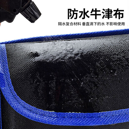 Yupinjia Multifunctional Tool Belt Bag Bakelite Canvas Nail Bag Thickened Tool Bag Men's Storage Bag Wallpaper Sticking Tool Bag Can Hold Electric Drill + Waterproof Thickening Blue Edge