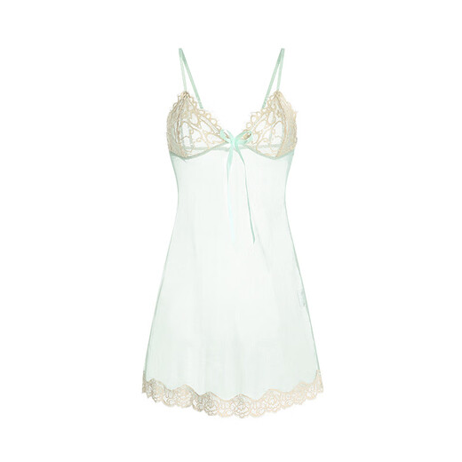 
Guiruo brand internet celebrity sex underwear large size lace spliced ​​suspender nightgown women's outer gown uniform set P3886 shrimp powder (outer gown + belt) one size 80-120Jin [Jin equals 0.5 kg]
