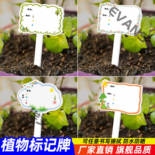 Xushansi Kindergarten Simulation Pot Brand Gardening Simulation Flower Pot Simulation Label Signage Succulent Conservation Brand DIY Handmade YHCD-28 10x16cm