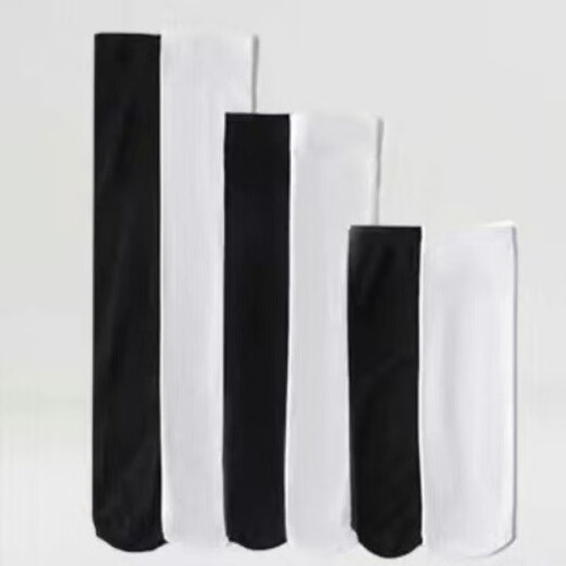 Yaojia 2 pairs of black and white pressure calf socks for women summer thin strong pressure jk socks over the knee socks Korean style stockings autumn white 2 pairs one size fits all over the knee