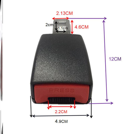Yusenyi Dreipunkt-Sicherheitsgurt Zwei-Punkte-Pk-Auto-Sicherheitsgürtel Sicherheitsschnuckle Autosstecker Gabelstapler Sicherheitssitz mit teleskopischer Sicherheitsgurtverlängerung Europäischer und amerikanischer Universal 9923 cm