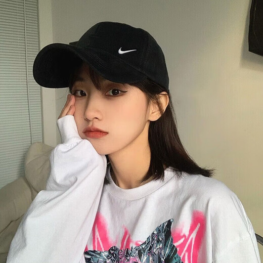 耐克（NIKE） 帽子男 2025新款运动帽女士棒球帽时尚简约遮阳帽舒适透气鸭舌帽 热售鸭舌帽/新到货/黑色 M/L-头围约58cm