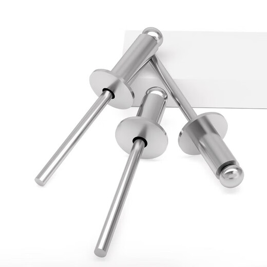 Jinchao all-iron flat round head rivets steel rivets open round head core blind rivets flat round head iron rivets M3.2*6 (50 pieces)