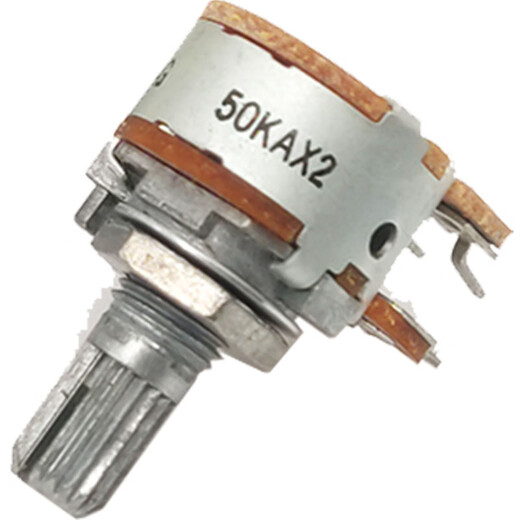 Imported Japanese ALPS audio amplifier audio volume double six-pin 6-pin potentiometer b100K50K10K A type 100K / flower handle / rod length 25mm flower handle (tooth handle)