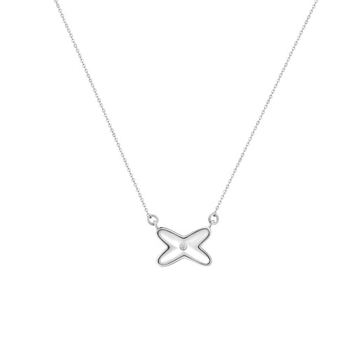 GIOIO Swarovski zirconium Singaporean designer Oho Ou white mother-of-pearl necklace for women, destined for life, light same style, rose gold