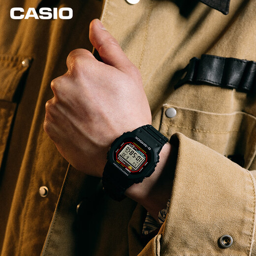 CASIO watch men's G-SHOCK origin series small square sports electronic watch New Year gift DW-5600RL-1PR