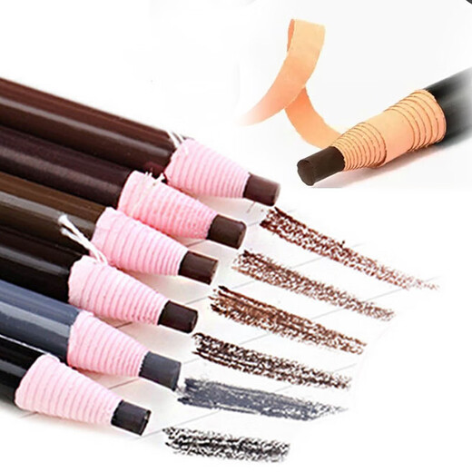 Eyebrow pencil can be sharpened and does not fade. Women's anti-sweat makeup tool, special for makeup, natural eyebrow pencil, 1 black eyebrow pencil