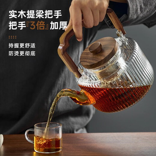 Niye teapot glass teapot electric ceramic stove high borosilicate glass kettle boiling water open flame high temperature teapot glass tea making