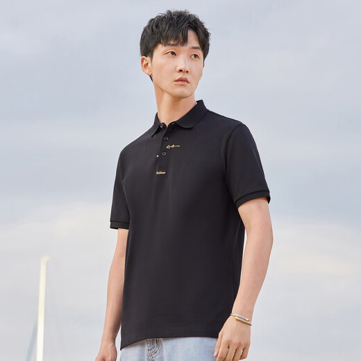 Carbine Carbine Men's Ice Oxygen Cool Star POLO Shirt Letter Short Sleeve Anthracite 01 48/170/M