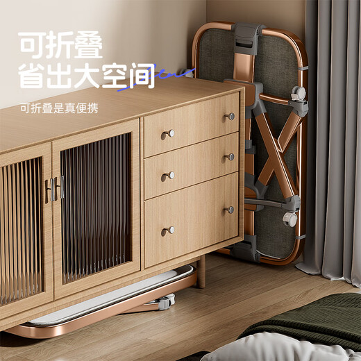 Angi Baby Crib Multifunktionsfaltungsbett Spleiß großes Bett Bewegbares Baby Shaker Neugeborenes Schlafartefakt Golden [Windel Tisch + Kokosnusspalmenpolster + Moskitonetz] Krippe Spleiß großes Bett Mobile Krippe Neugeborene