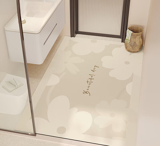 Mingruiju Tür Innenmatte Diatom Schlammcreme Stil Eingangsbodenmatte Ultra-dünne Bodenmatte kann Badezimmerbodenmatte absorbieren, Wassergrafik ~ Nd ~ 7374 40*60 cm