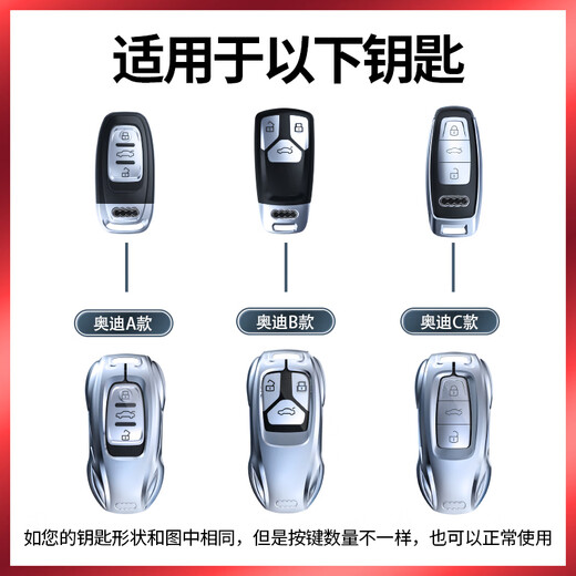 Xia Xiang Audi A6L Cubierta de llave A4L Q5L Hebilla Q3 Bag Q7 Shell A8 Women A7 Car A3 Men Q2L Adecuado para 2025 24