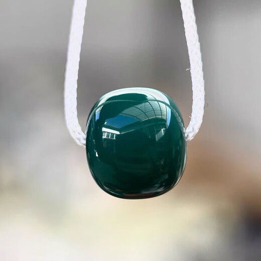 Fat Donglai's same style turquoise single bead, old style, old oily green, Sherba glazed turquoise style, exquisite style, 9mm