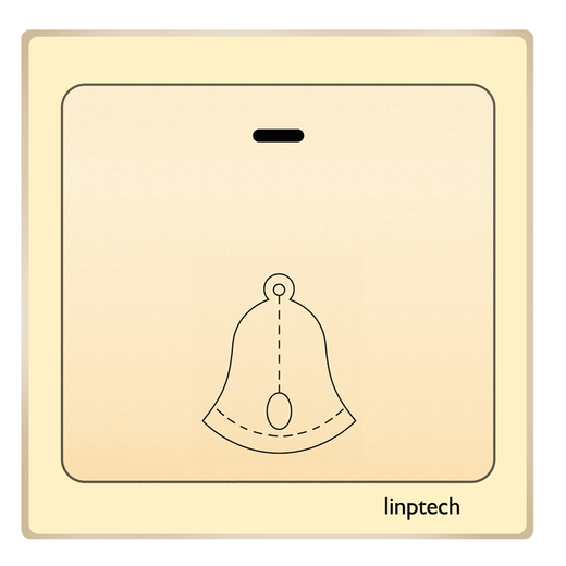 领普（linptech）门铃配件12342不用电池发射器/接收器遥控 G1金色接收器(配发射器使用)