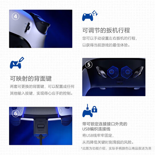 PlayStation Sony PS5 Controller National Bank Original Accessories Game Controller PC Black Myth Wukong Game Controller National Bank PS5 Edge Elite Controller (Black)